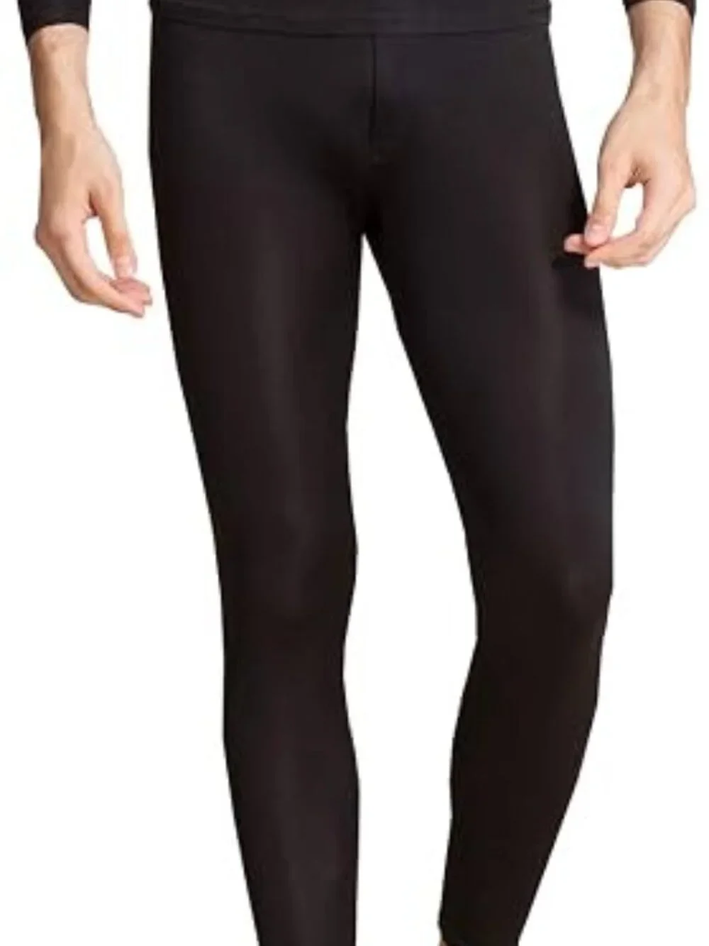 NWT Grenasasilk Men's Black Mulberry Silk V-Neck Thermal Long Johns XL